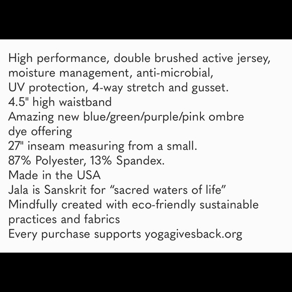 Jala NWT Ombre Sky High Waist Leggings • Cotton Candy Pink Blue Tie Dye - Picture 6 of 14